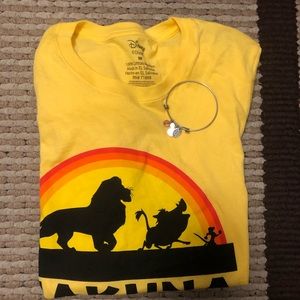 Disney bundle -Lion king tee & Mickey bracelet
